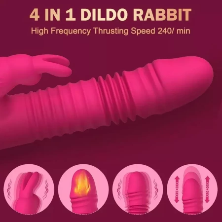 Пульсатор с клиторальным отростком кролик XXOO (Docoo)